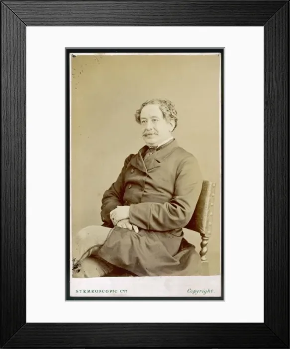 Framed Print : Wh Russell / Stereo Cdv Framed Print : Wh Russell / Stereo Cdv