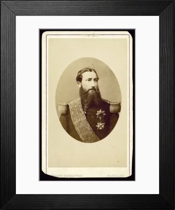 Framed Print : Leopold Ii / Belgium / Cdv Framed Print : Leopold Ii / Belgium / Cdv