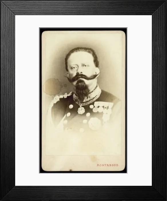 Framed Print : Vittorio Emanuele Ii / Cdv Framed Print : Vittorio Emanuele Ii / Cdv