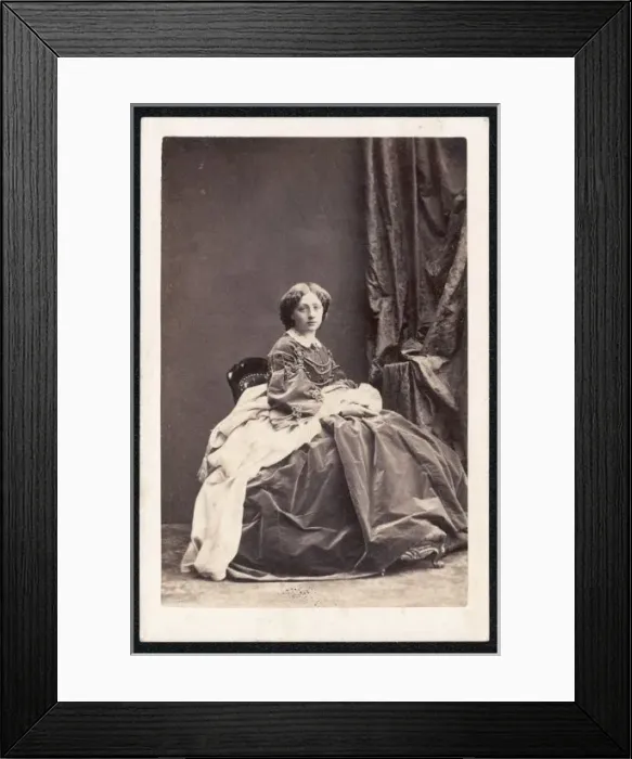 Framed Print : Marie Amalie / Baden Cdv Framed Print : Marie Amalie / Baden Cdv
