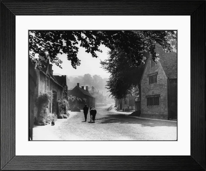Framed Print : Cotswolds Village Scene Framed Print : Cotswolds Village Scene