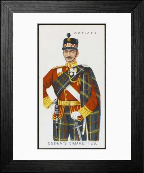 Framed Print : OFFICER. An Oficer from the Highland Light Infantry, formed in 1777 Framed Print : OFFICER. An Oficer from the Highland Light Infantry, formed in 1777