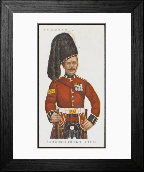 Framed Print : SERGEANT. A Sergeant from the Queens own Cameron Highlanders Framed Print : SERGEANT. A Sergeant from the Queens own Cameron Highlanders