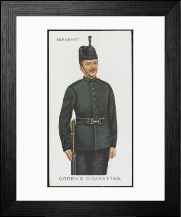 Framed Print : SERGEANT. A Sergeant from the Royal Irish Rifles, whose motto was Quis Separabit Framed Print : SERGEANT. A Sergeant from the Royal Irish Rifles, whose motto was Quis Separabit