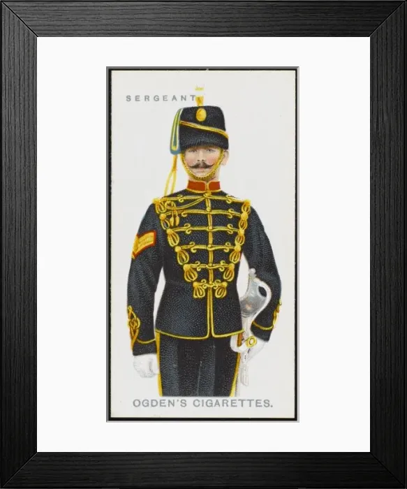 Framed Print : SERGEANT. A Sergeant from the 3rd Hussars (the Kings Own) Framed Print : SERGEANT. A Sergeant from the 3rd Hussars (the Kings Own)