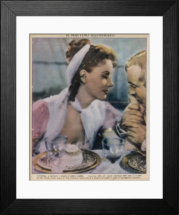 Framed Print : Greta Garbo / Mattino 1938 Framed Print : Greta Garbo / Mattino 1938