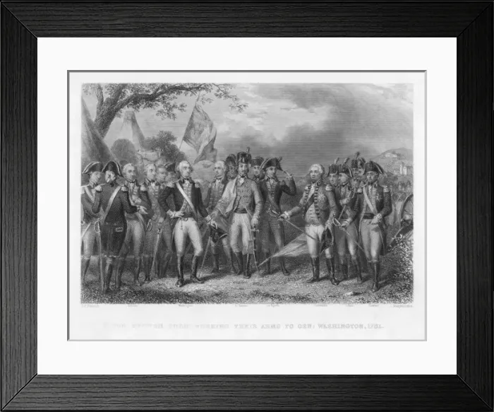 Framed Print : British Surrender / 1781 Framed Print : British Surrender / 1781