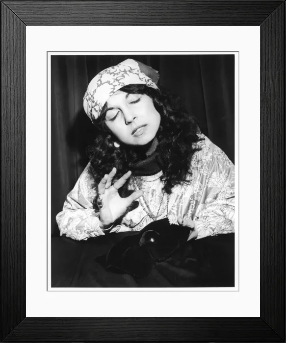 Framed Print : READING A CRYSTAL BALL Framed Print : READING A CRYSTAL BALL