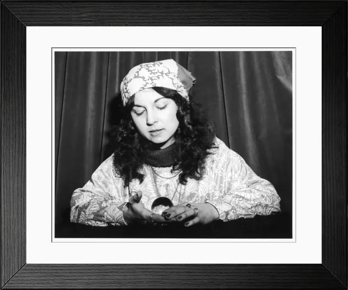 Framed Print : Holding a Crystal Ball Framed Print : Holding a Crystal Ball