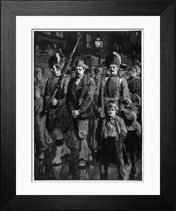 Framed Print : A Captured Deserter Framed Print : A Captured Deserter
