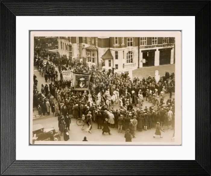 Framed Print : Pearly King / Funeral Framed Print : Pearly King / Funeral