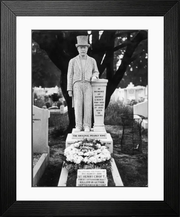 Framed Print : Pearly King / Headstone Framed Print : Pearly King / Headstone