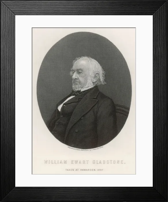 Framed Print : William Ewart Gladstone Framed Print : William Ewart Gladstone