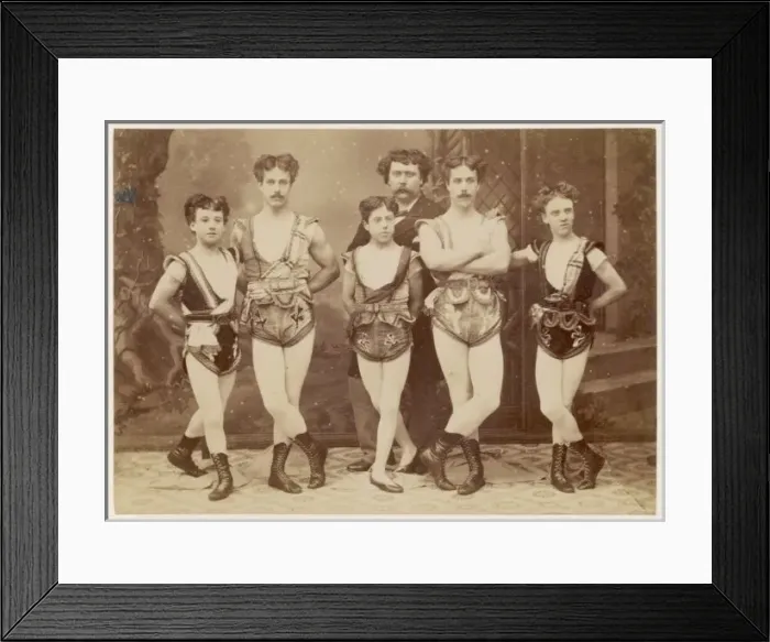 Framed Print : Acrobats in a Group / 1860 Framed Print : Acrobats in a Group / 1860