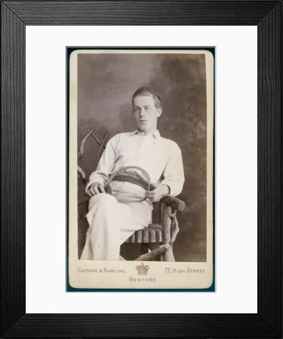 Framed Print : Photo with Racquet Framed Print : Photo with Racquet