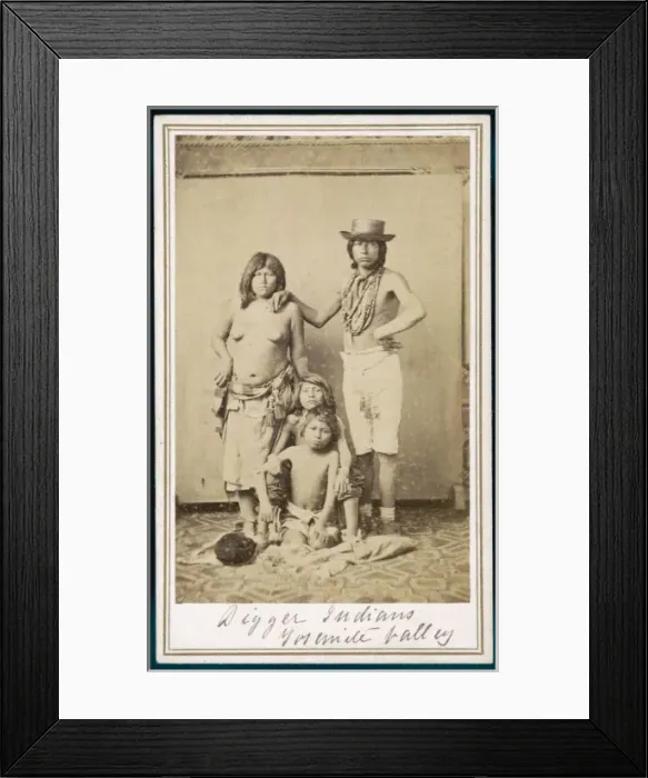 Framed Print : Indians of Yosemite Framed Print : Indians of Yosemite
