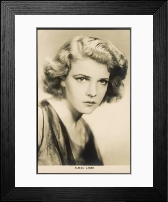 Framed Print : Elissa Landi / Postcard Framed Print : Elissa Landi / Postcard