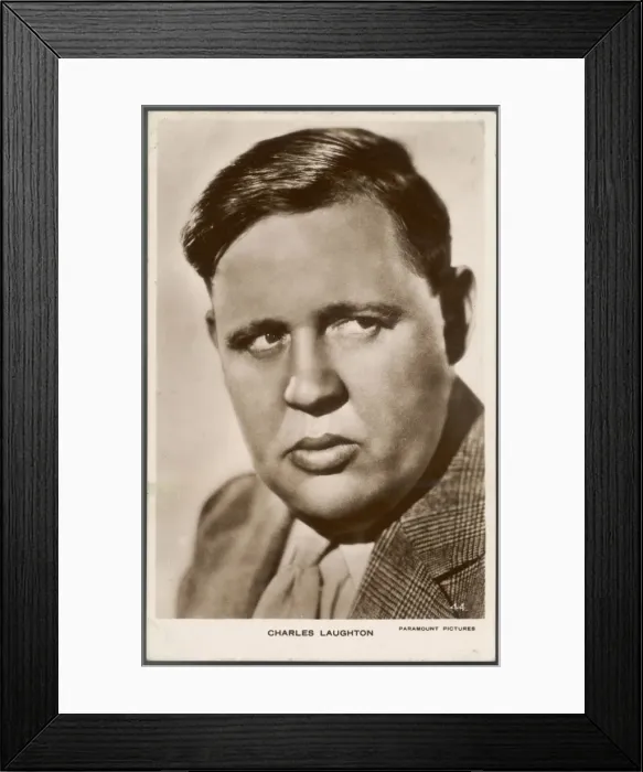 Framed Print : Charles Laughton / Glum Framed Print : Charles Laughton / Glum