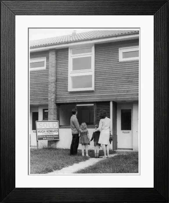 Framed Print : HOUSE SOLD / 1970S Framed Print : HOUSE SOLD / 1970S