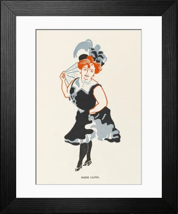 Framed Print : Marie Lloyd / E Pyke Framed Print : Marie Lloyd / E Pyke