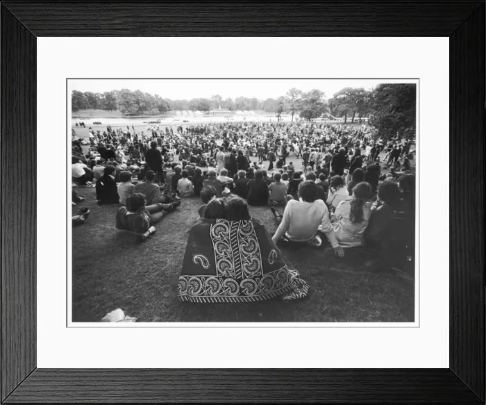 Framed Print : Hippies / Hyde Park Framed Print : Hippies / Hyde Park