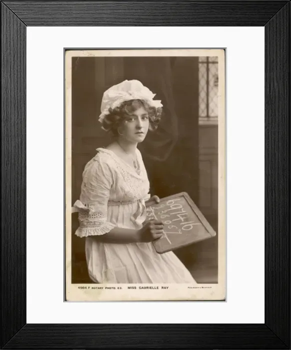 Framed Print : Gabrielle Ray / 1909 Framed Print : Gabrielle Ray / 1909