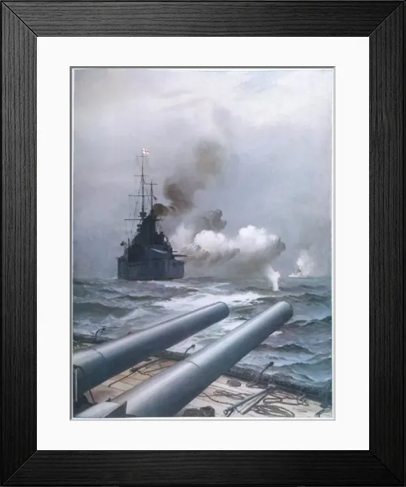 Framed Print : Lion Sinks a Cruiser Framed Print : Lion Sinks a Cruiser