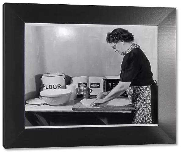 Older Woman Baking 1947