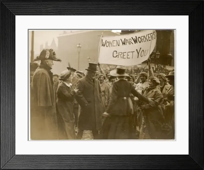 Framed Print : Ww1 Workers / Lloyd George Framed Print : Ww1 Workers / Lloyd George