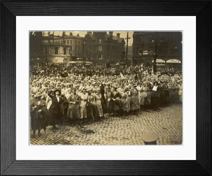 Framed Print : Crowd of Ww1 Workers Framed Print : Crowd of Ww1 Workers