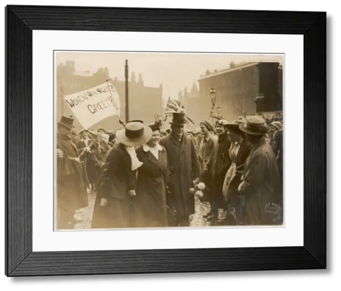 Framed Print : Lloyd George & Workers