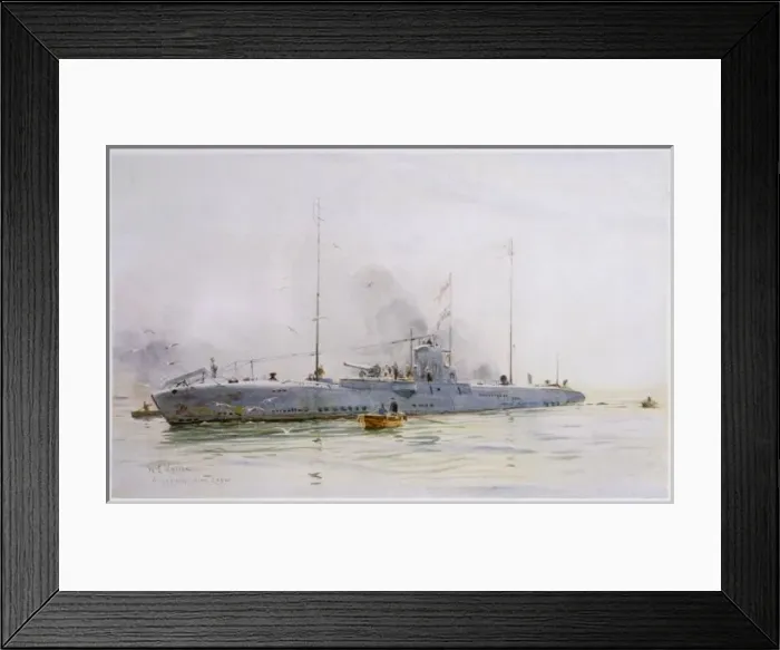 Framed Print : Mine-Laying U-Boat Framed Print : Mine-Laying U-Boat