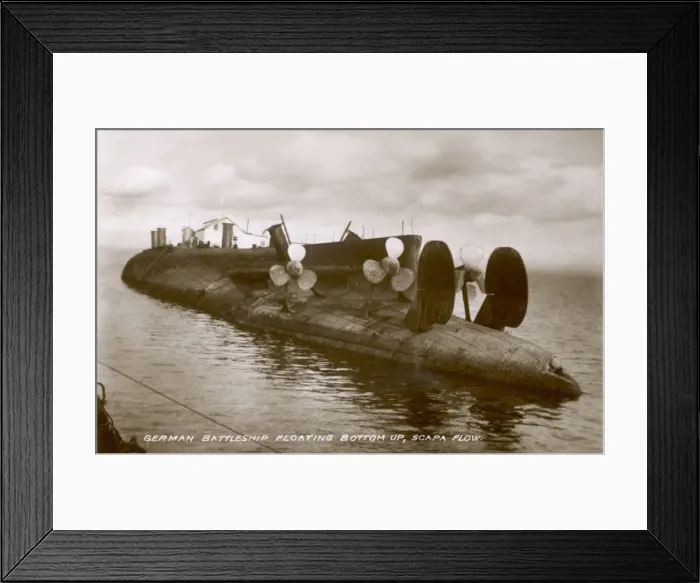 Framed Print : Bottom up after Scuttle Framed Print : Bottom up after Scuttle