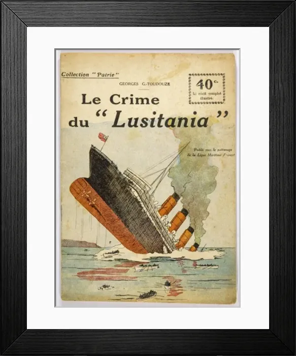 Framed Print : Lusitania Sinks Framed Print : Lusitania Sinks