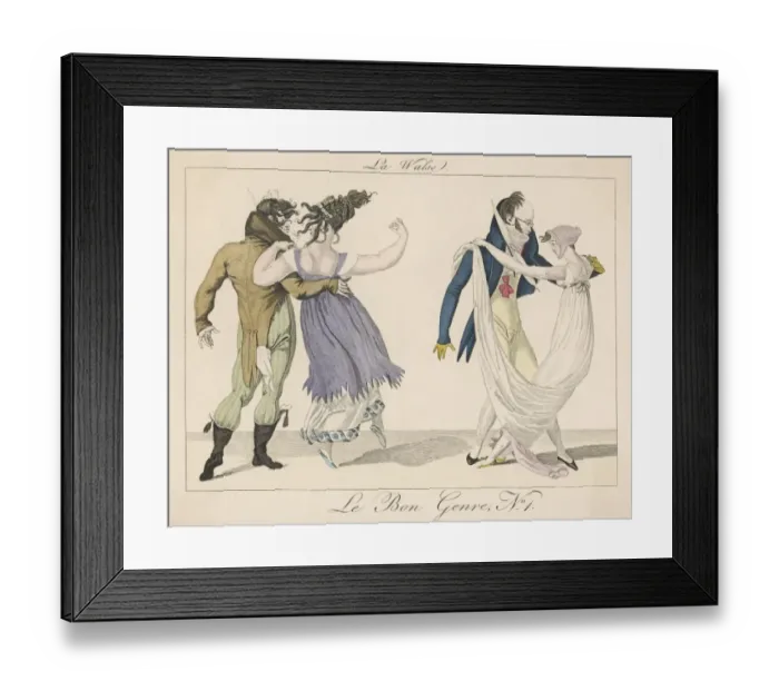 Framed Print : The Waltz, Circa 1805 Framed Print : The Waltz, Circa 1805