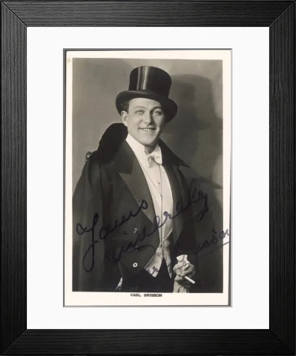 Framed Print : Carl Brisson / Signed Framed Print : Carl Brisson / Signed