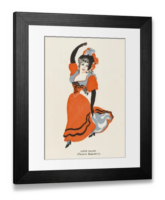 Framed Print : Lottie Collins / E Pyke Framed Print : Lottie Collins / E Pyke