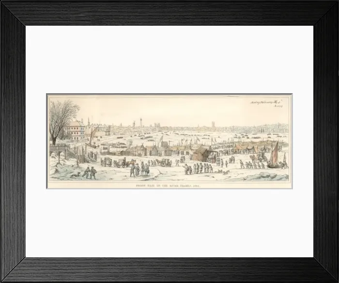 Framed Print : Frost Fair / Thames / 1684 Framed Print : Frost Fair / Thames / 1684