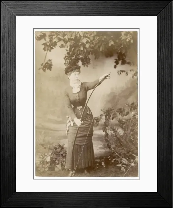 Framed Print : LADY ARCHER / 1880S / 1 OF 2 Framed Print : LADY ARCHER / 1880S / 1 OF 2