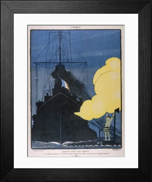 Framed Print : U-Boat Gets Wrong Ship Framed Print : U-Boat Gets Wrong Ship