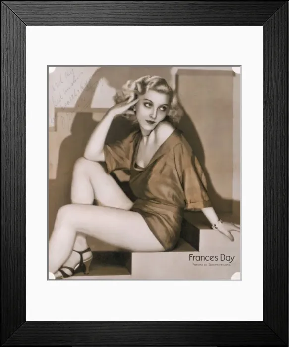 Framed Print : Frances Day Framed Print : Frances Day