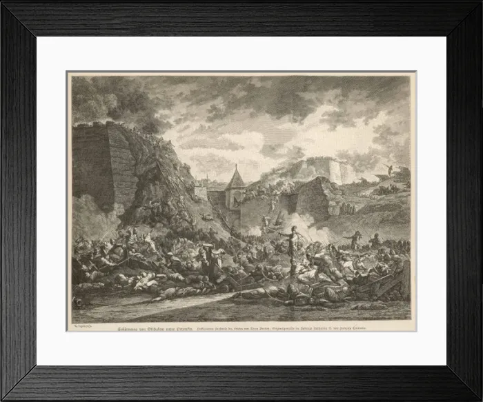 Framed Print : Storming at Oschakov Framed Print : Storming at Oschakov