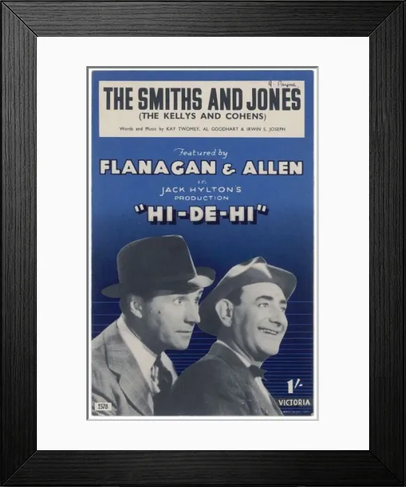 Framed Print : Flanagan & Allen / Music Framed Print : Flanagan & Allen / Music