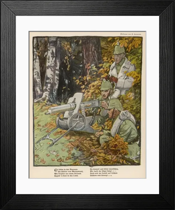 Framed Print : German Machine Gun / 1914 Framed Print : German Machine Gun / 1914
