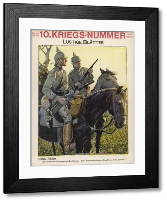 Framed Print : German Riflemen / 1914 Framed Print : German Riflemen / 1914