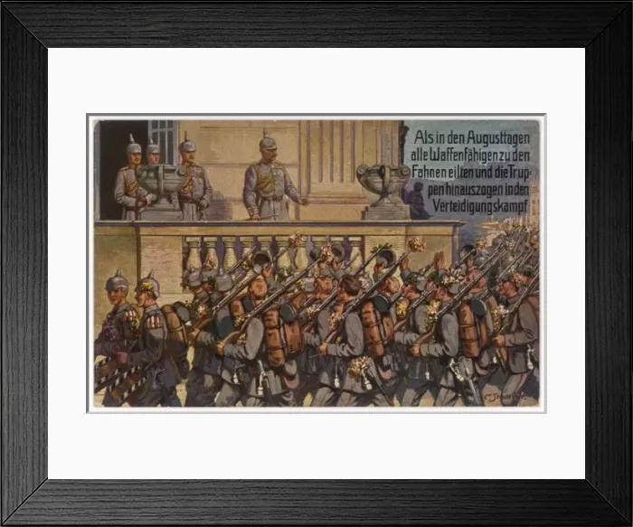 Framed Print : Kaiser & Troops / 1915 Framed Print : Kaiser & Troops / 1915