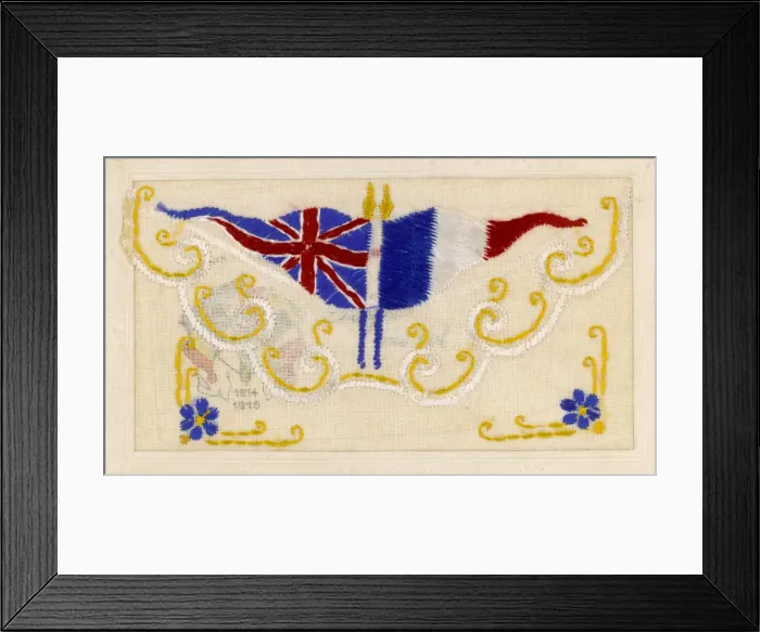 Framed Print : Ww1 / Souvenir H-Made Card Framed Print : Ww1 / Souvenir H-Made Card