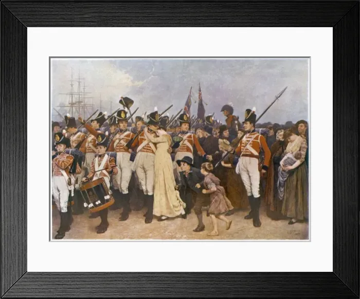 Framed Print : Soldiers Embarking 1810 Framed Print : Soldiers Embarking 1810