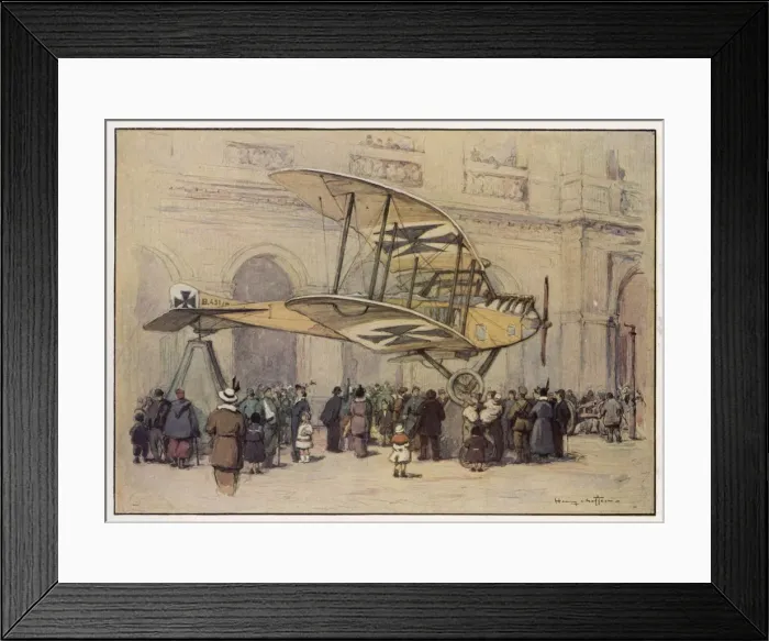 Framed Print : Captured Aviatik, Paris Framed Print : Captured Aviatik, Paris