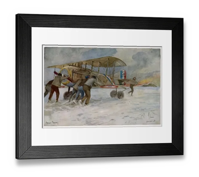 Framed Print : French Spad on Airfield Framed Print : French Spad on Airfield